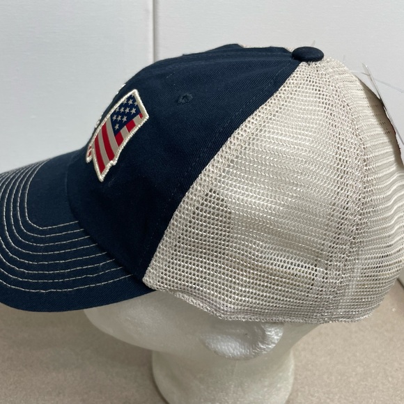 Auburn Tigers Land Of The Tigers Alabama State USA Flag Mesh Trucker Hat Cap - Picture 2 of 9